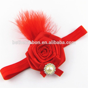 Girls hair accessories feather bands new style red