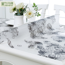 Many Years Waterproof Soft Clear Pvc Tablecloth Indian Embroidered Table Cloth