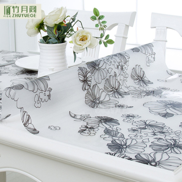 Many Years Waterproof Soft Clear Pvc Tablecloth Indian Embroidered Table Cloth