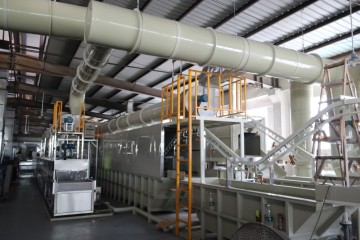 Automated hard anodizing production line for aluminum pot