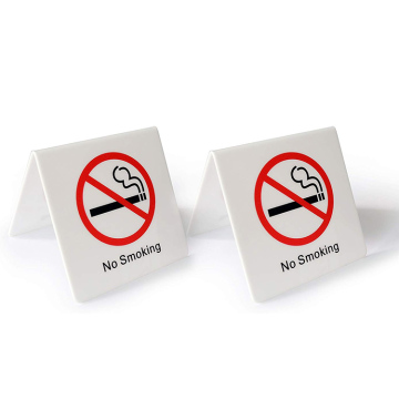 Acrylic No Smoking Sign Holder