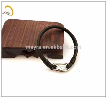 Charm Women Fashion Bangles Leather Ladies Hand Chain Stainless Steel Casual Bangles For Women