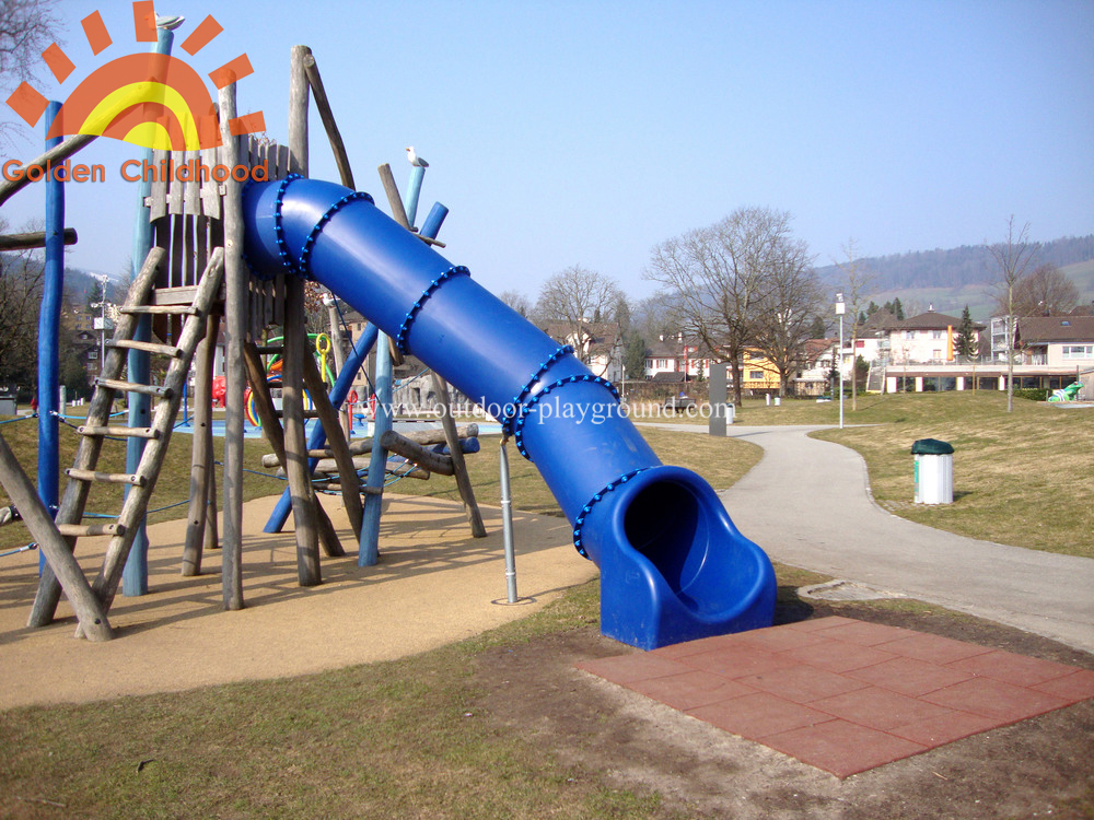 straight tube slide for children