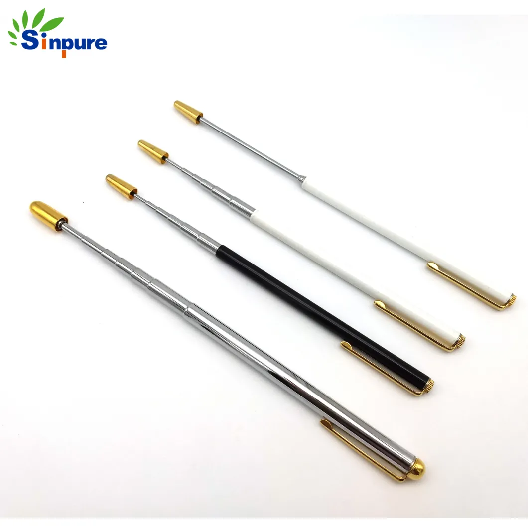 Factory Price Metal Gold Plated Telescopic Pole with Thread Part