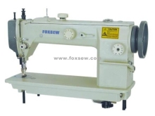 Single Needle Long Arm Heavy Duty Top and Bottom Feed Lockstitch Sewing Machine