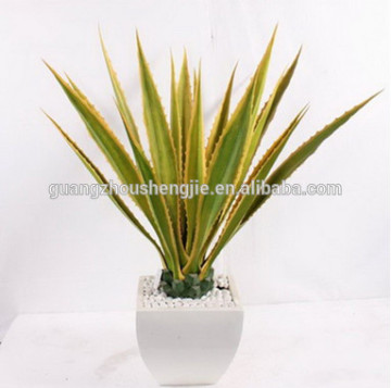 Factory wholesale fake sanseviera plant/agave bonsai plant tree