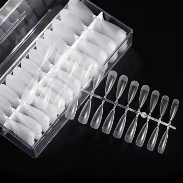 Professional Soak-Off Soft Gel Nail Tips - Full Cover Clear X Series