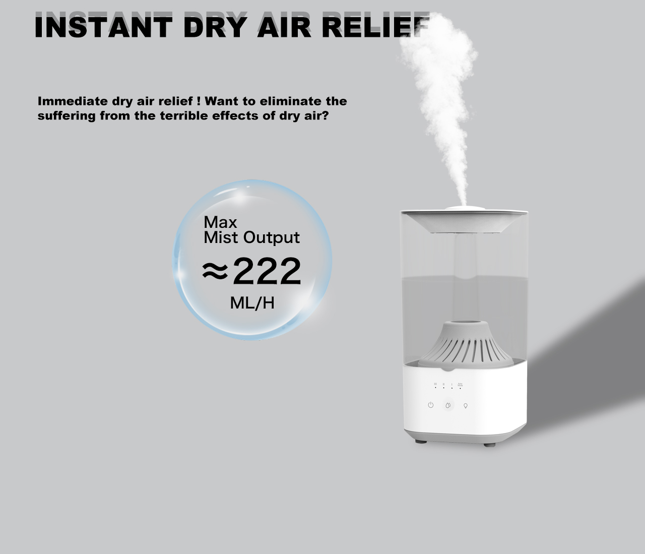 HTJ-2202 Humidifier mist output HTJ-2202 Humidifier mist output