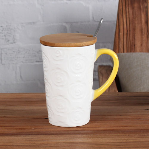 colorful rose durable coffee mug