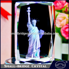 Wholesale Building Gifts 3d Etched Crystal Statue Of Liberty