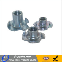 T nuts with 4 prongs