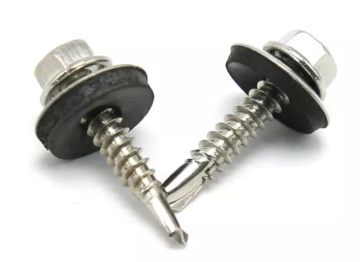 External hex washer head self drilling screw