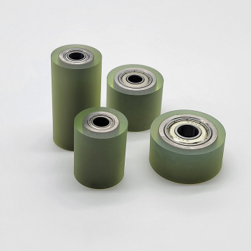 Long Straight Line Skates Steel Roller Heavy Duty Moving Roller Dolly Machinery Polyurethane Coated Roller Wheel for Industrial