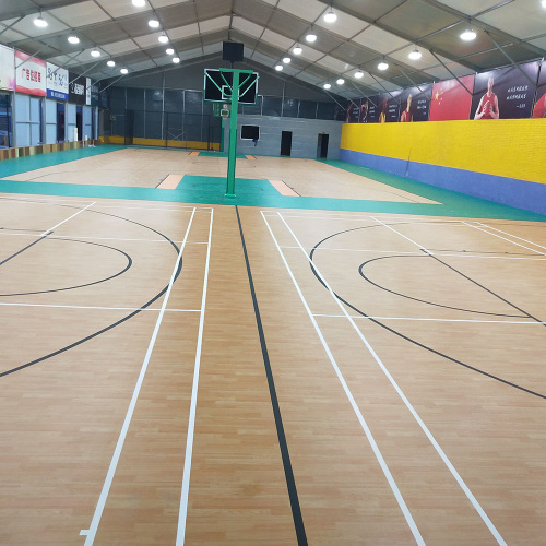 Lantai olahraga PVC dalam ruangan dengan sertifikat FIBA