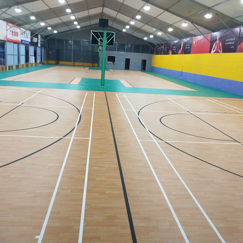 Piso esportivo de basquete em PVC econômico Alite Indoor