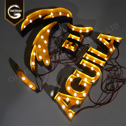 Halo Lit Metal Led Signs Lettera in acciaio inossidabile