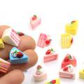 16MM Resin Dessert 3D Strawberry Cake Food Play DIY Crafts Simulation Decoration Accessories