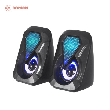 Promotional plastic speaker with light