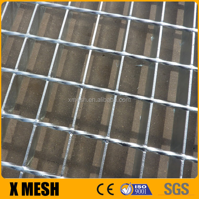 ASTM A 1011 Standard Hot Galvanized Metal Bar Steel Grating for Fire escape stair