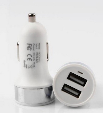 2016 Car Gadgets Mini Car Charger With Dual Usb Port Universal