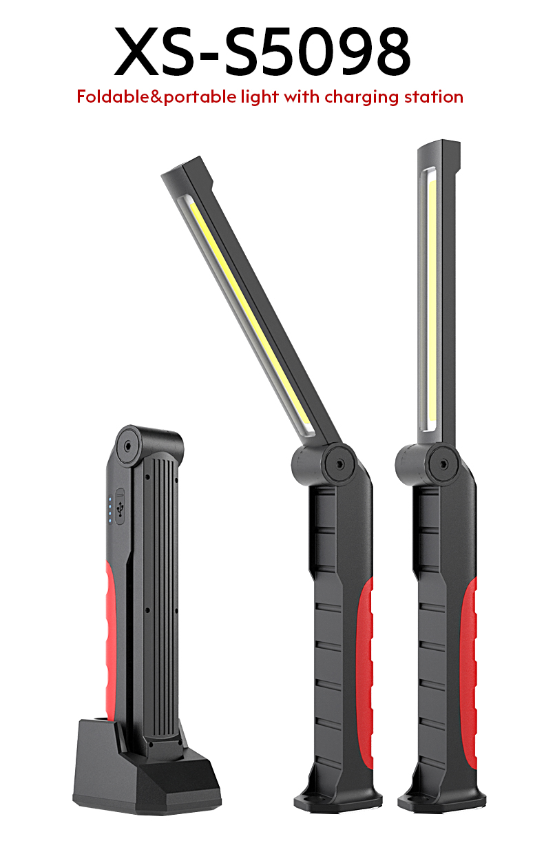 Latest best product in the industry  emergency IPX5 ETL certificate magnetic work light with fire work light