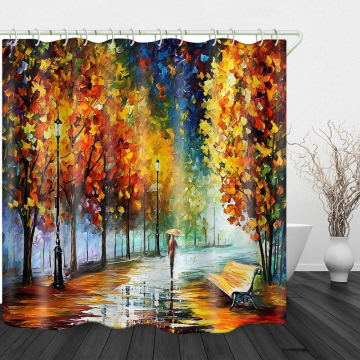 printing fabric shower curtain