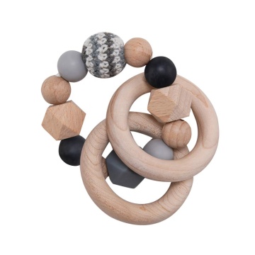 Wooden Teether Baby Teether Teething Beads Teething Ring