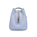 Sac à bandoulière Lady en cuir végétalien Sac photo bleu