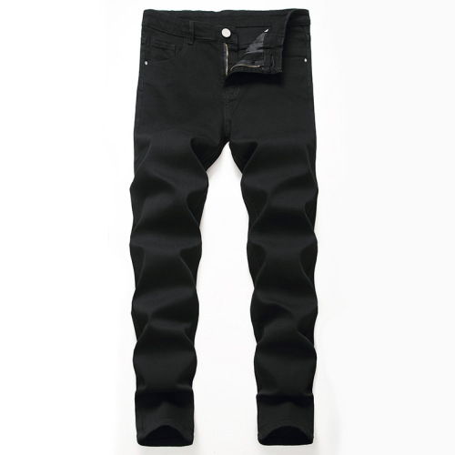 Pantalon en jean noir personnalisé de haute qualité pour hommes