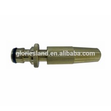 Adjustable 4" Brass Quick Connect Hose Nozzle