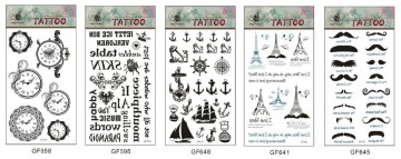 Temporary Tattoo cartoon Body jewelry Sticker DIY waterproof sticker