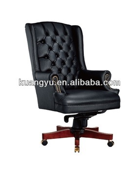 leather chair,manager chair,wooden swivel chair