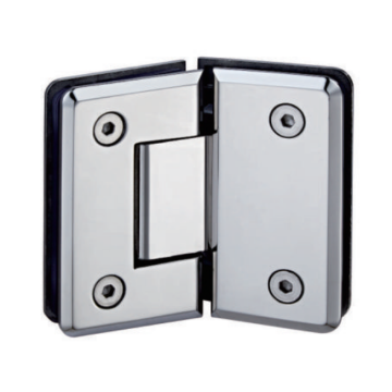 Beveled Rounded 135 Degree Glass Shower Hinge