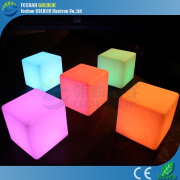 illuminated led cube chair lighting