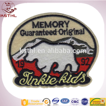 Customized Iron-on Embroidery Children School Letter Patches for Clothing