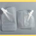 Disposable mini stand up spout pouch