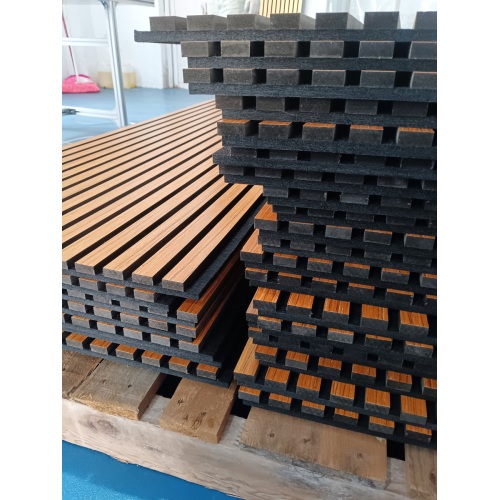 Veneer Finish Wooden Slat Wall Acoustic Panel