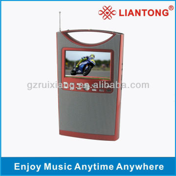 portable speaker and video player 2 in 1