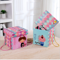 Square Gift Box Colorful with Rope Handle