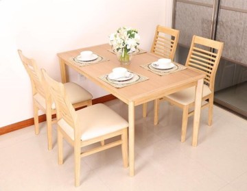Wooden furniture table chairs learning games children eat table