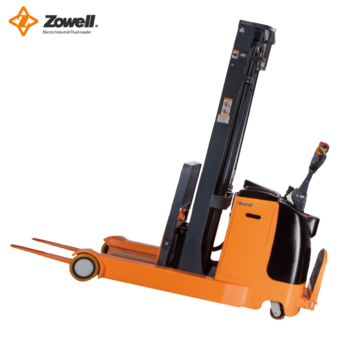 Electric Reach Stacker with 2ton Load Capacity forkllift