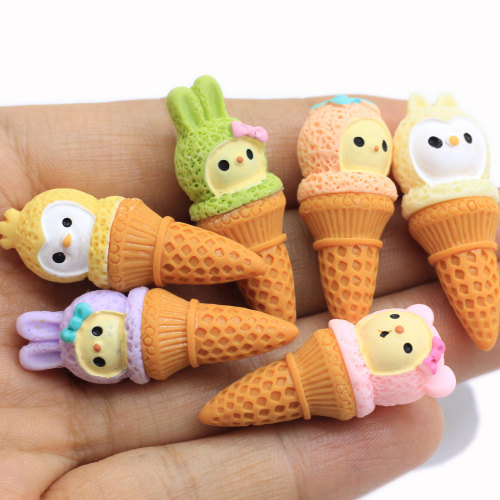 100 Stück Cartoon Sommer Sweet Food Perlen Harz Flatback Applique Verschönerung DIY Haarschleife Center Stirnband Versorgung