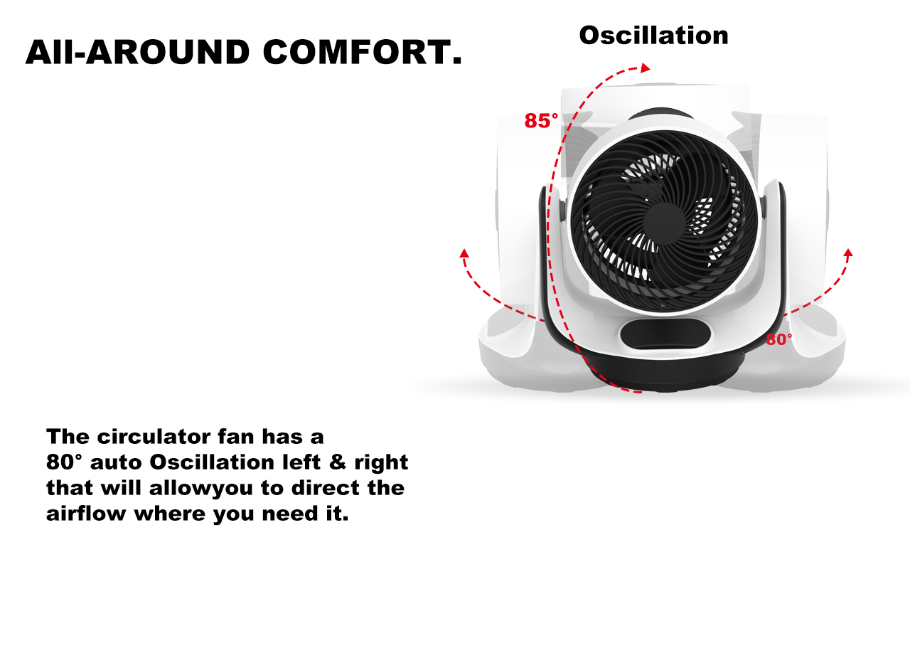 F116F circulator table fan swing F116F circulator table fan swing