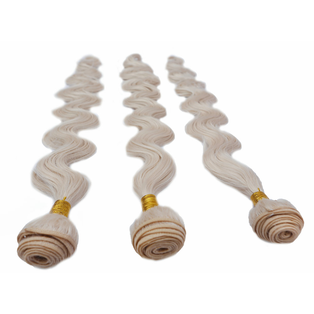 Protein fiber synthetic hair expression hair BODY wave blond color