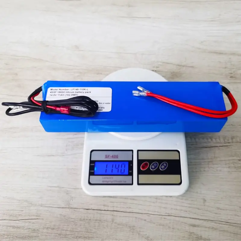 4s5p 12V 14.4V 14.8V 18650 11000mAh/11ah High Rate Discharge Rechargeable Lithium Ion Battery Pack with PCM and Connectors