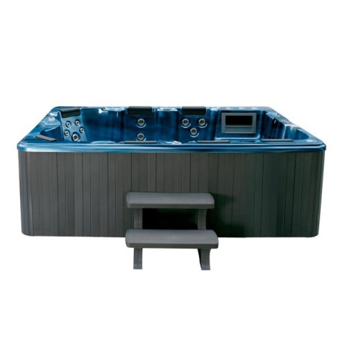 Above Ground Pool Jacuzzi Combo Large Blue Hot Tub Outdoot massage Spa