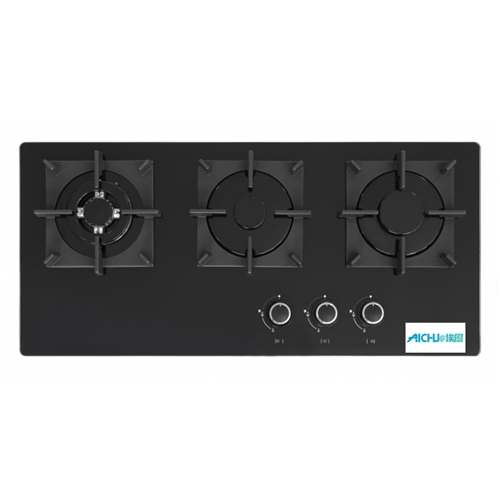 Black Color Panel Cooking Hob Glass