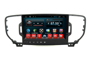 Factory 9 Inch Car Dvd Player Android Quad Core for KIA Sportage 2016 FM Radio GPS RDS BT TV 3G Wifi