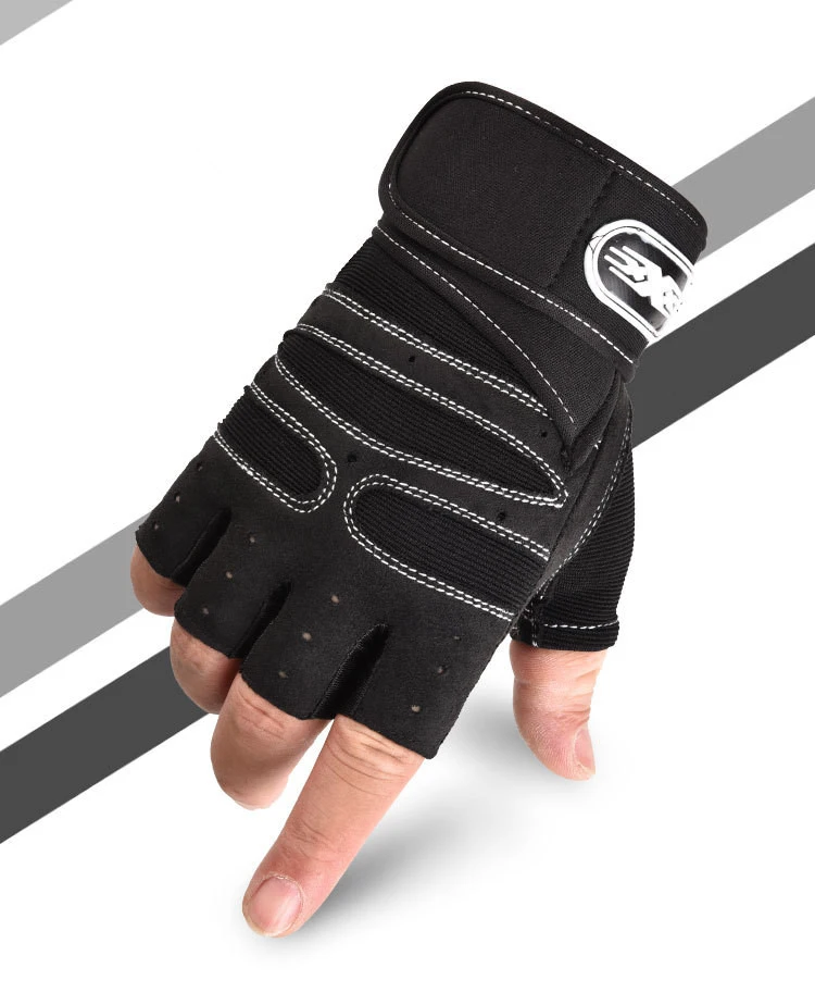 Unisex Bike Sports Gloves Breathable Half Finger Gloves