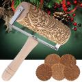 Hand-Held Embossing Pattern Engraved Rolling Pin